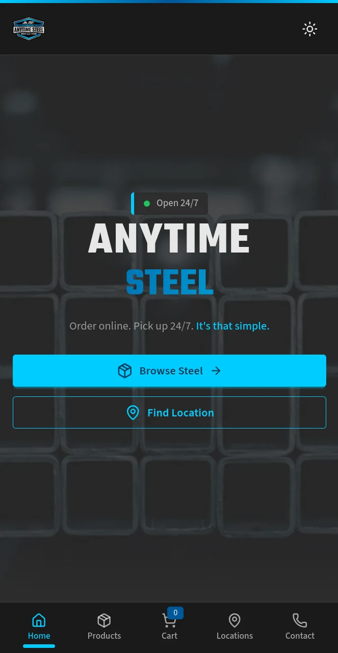 Anytime Steel sneak peek mobile view